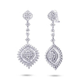 8.47ct 18k White Gold Diamond Earring